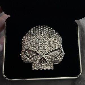 Harley Davidson Crystal Skull Buckle.